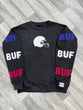 BUF Distressed Embroidered Heavyweight Crewneck